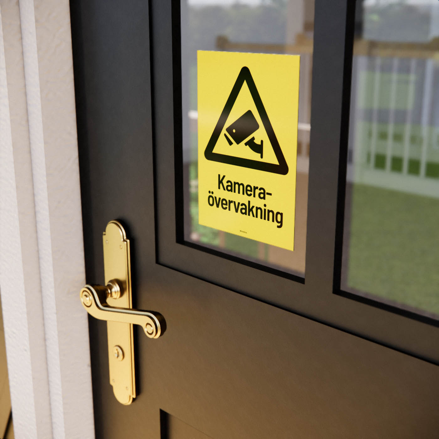 Dekal - Kameraövervakning 3-pack - Nosico