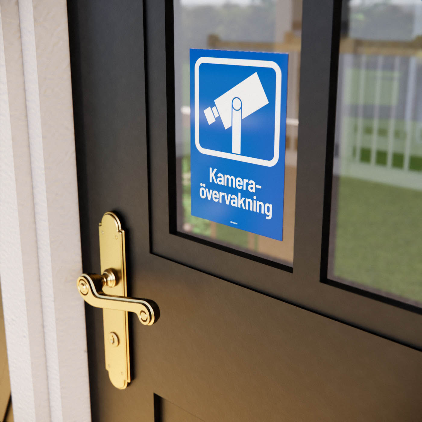 Dekal - Kameraövervakning 3-pack - Nosico