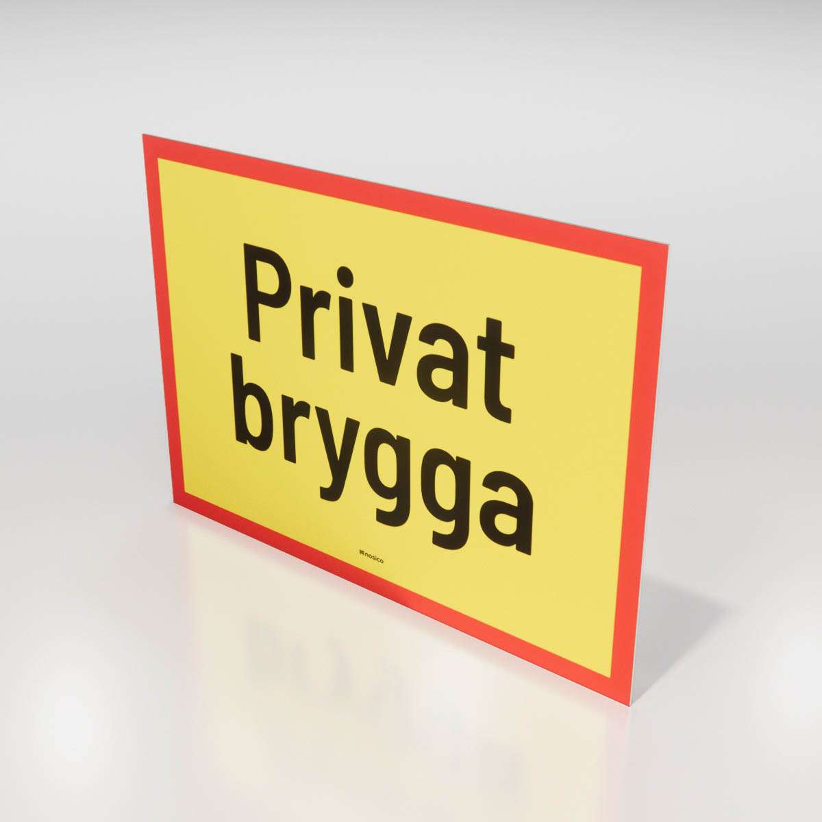 Förbudsdekal - Privat brygga - Nosico