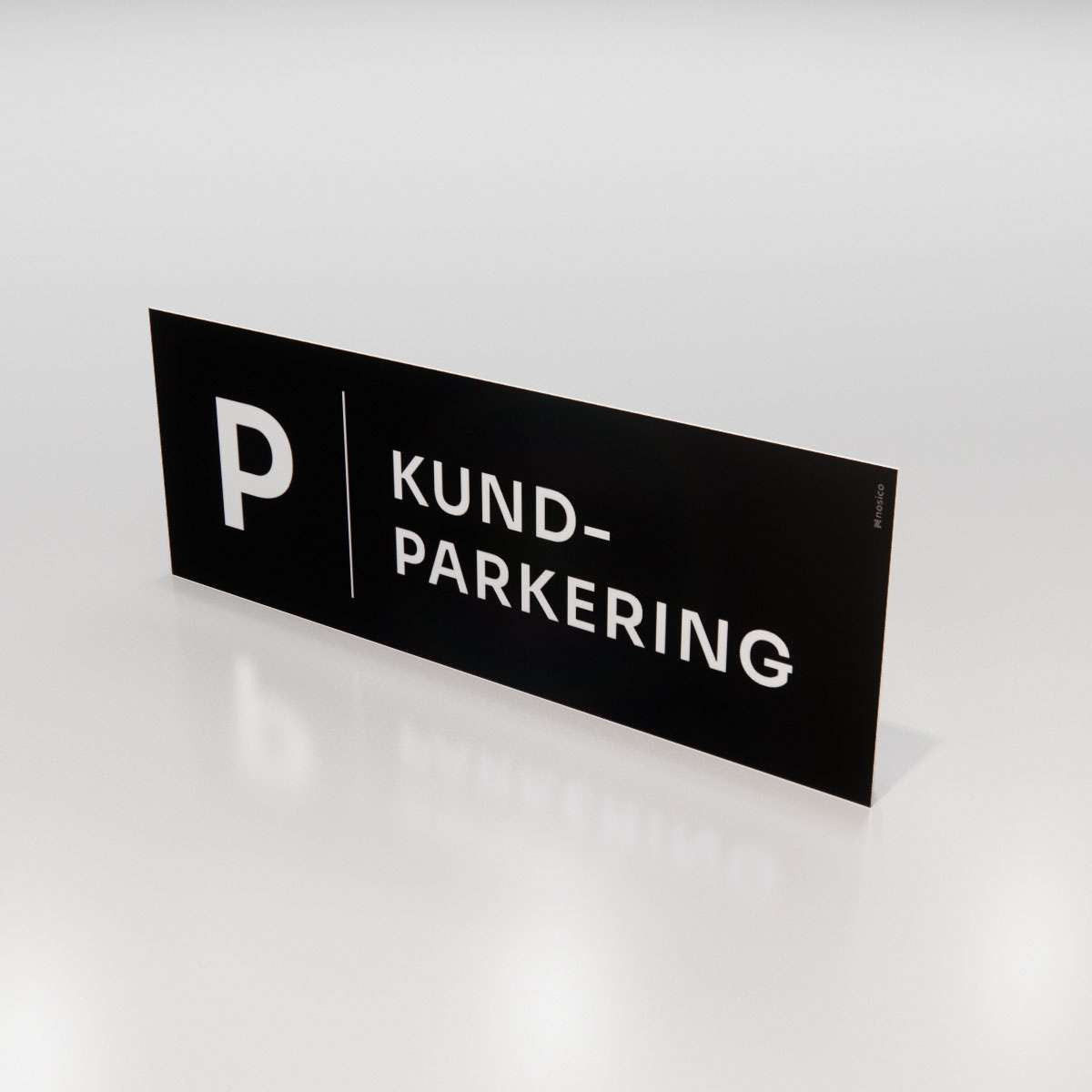 Parkeringsskylt - Kundparkering - Nosico
