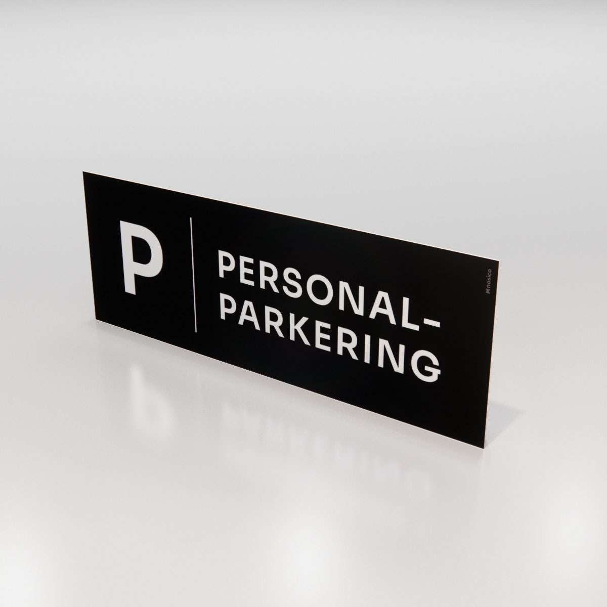 Parkeringsskylt - Personalparkering - Nosico