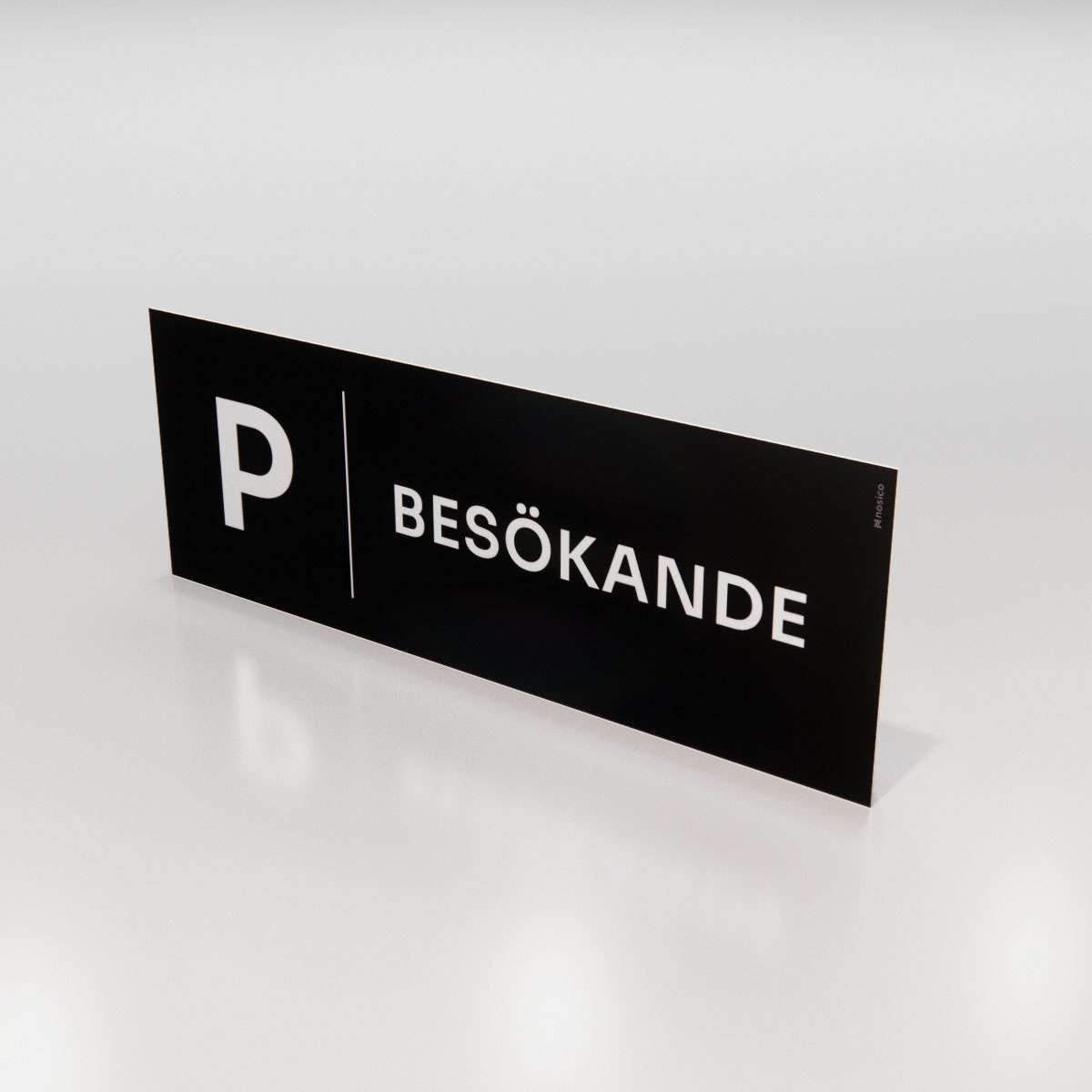 Parkeringsskylt - Besökande - Nosico