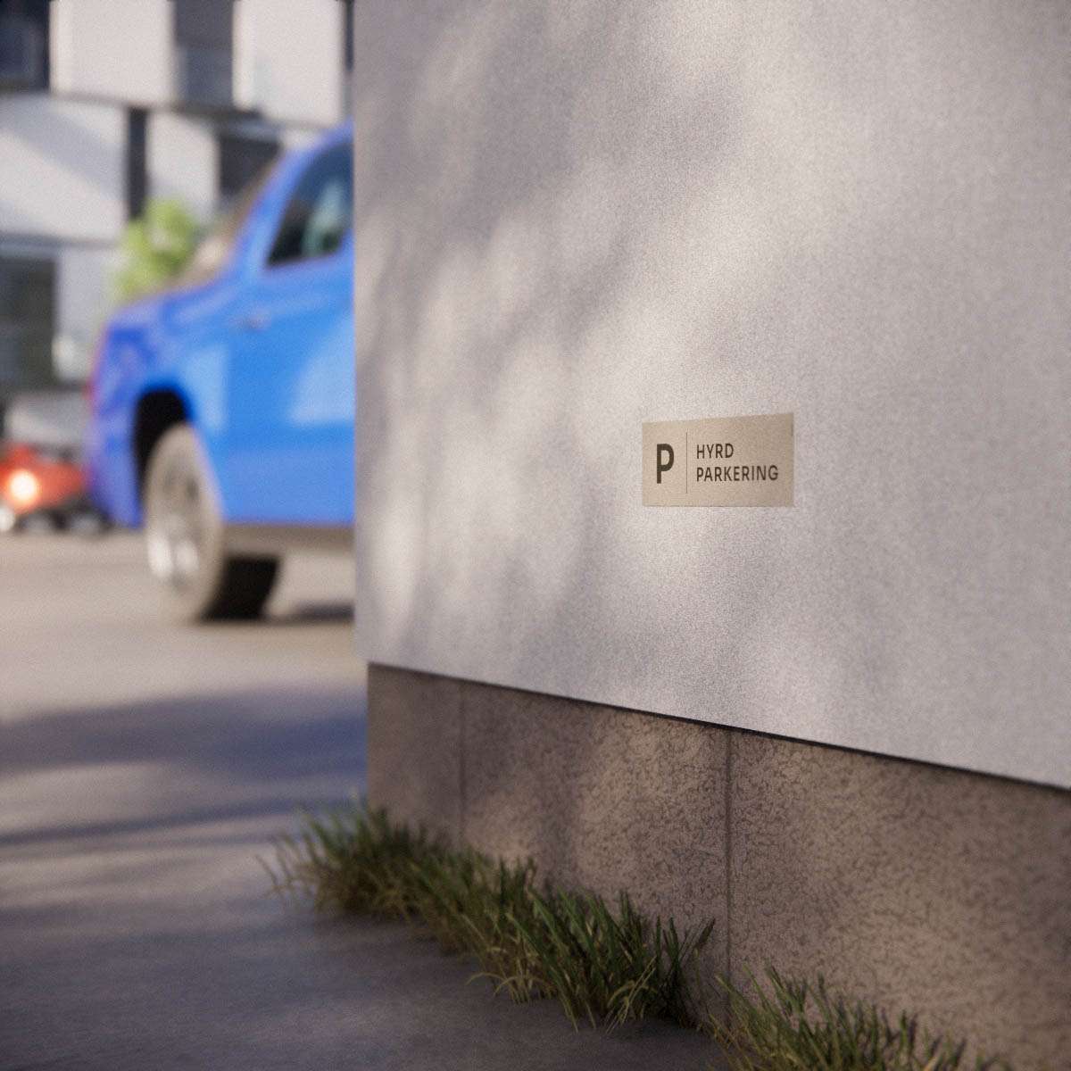 Parkeringsskylt - Hyrd parkering - Nosico