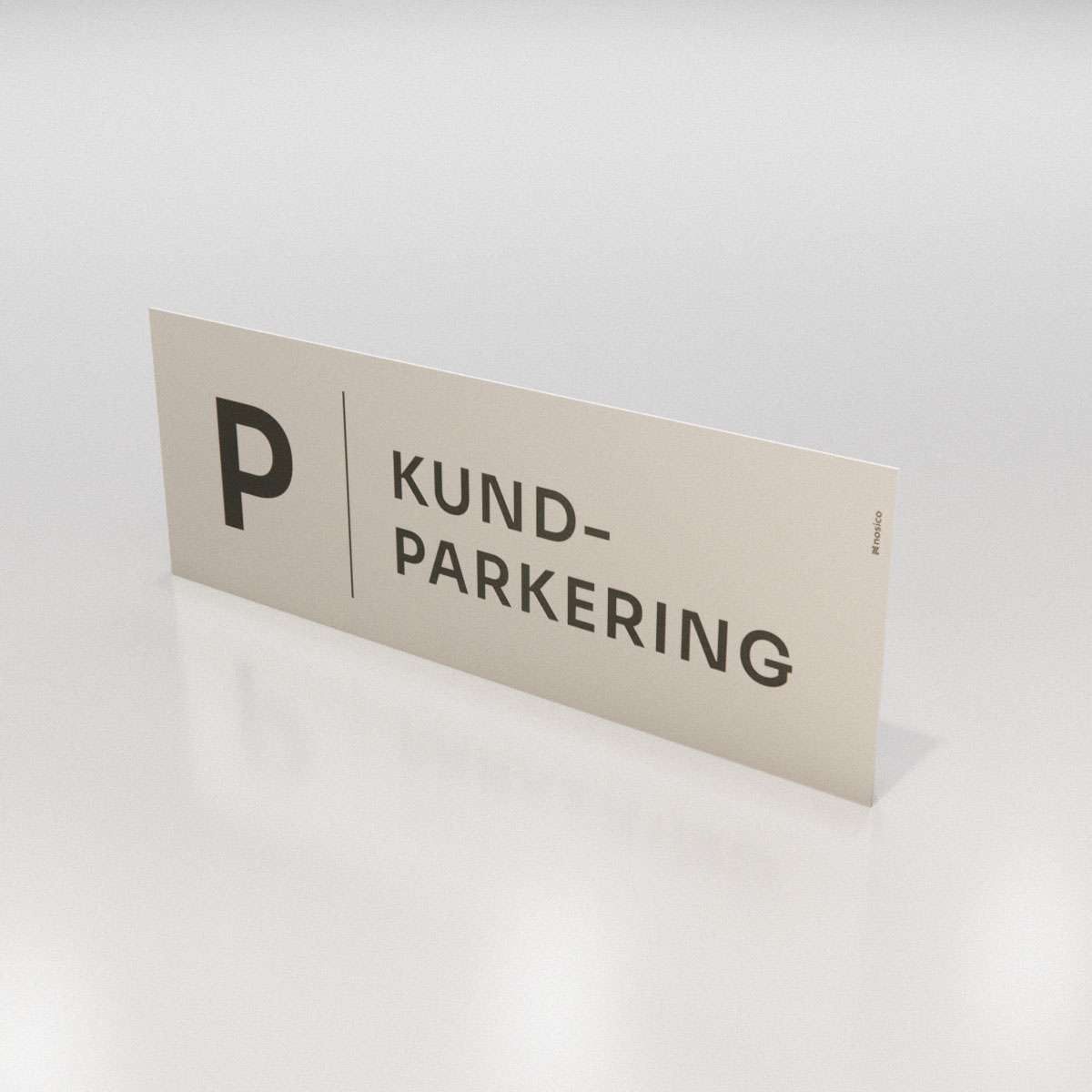 Parkeringsskylt - Kundparkering - Nosico