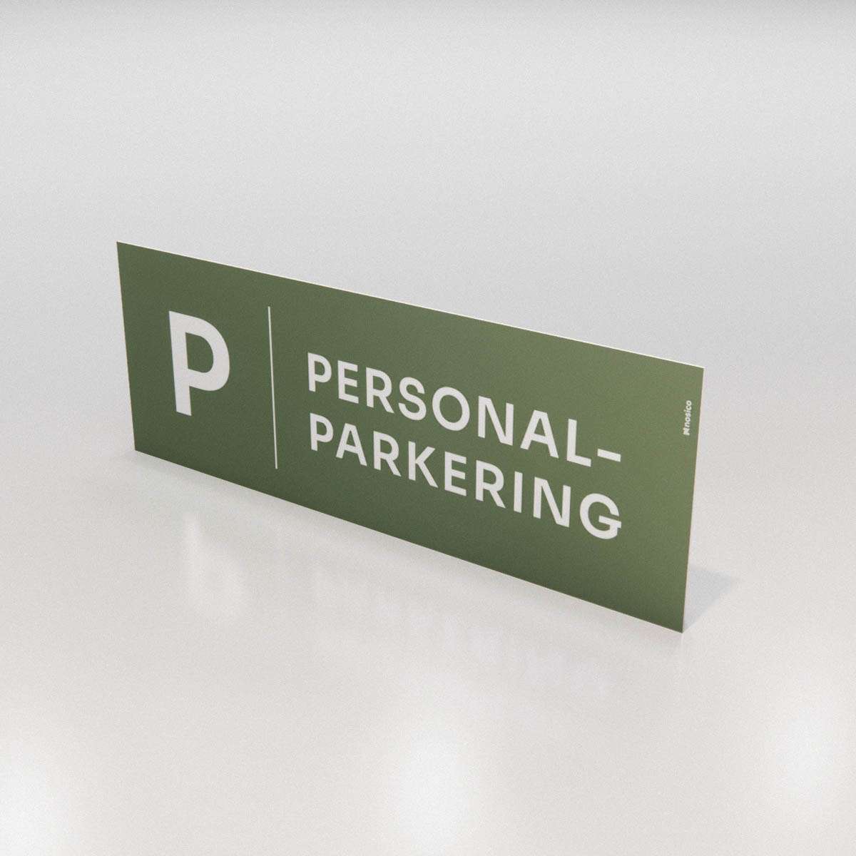 Parkeringsskylt - Personalparkering - Nosico