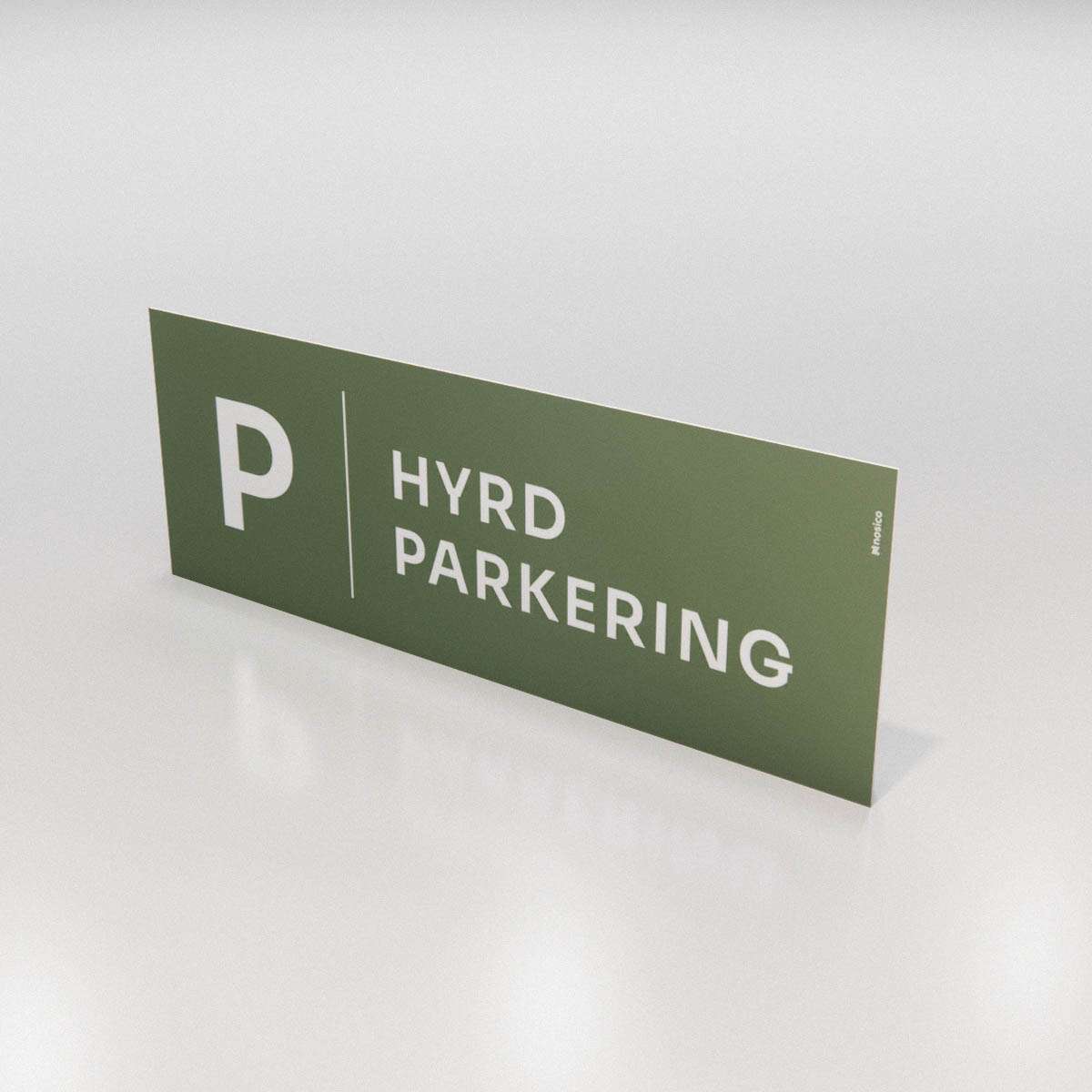 Parkeringsskylt - Hyrd parkering - Nosico