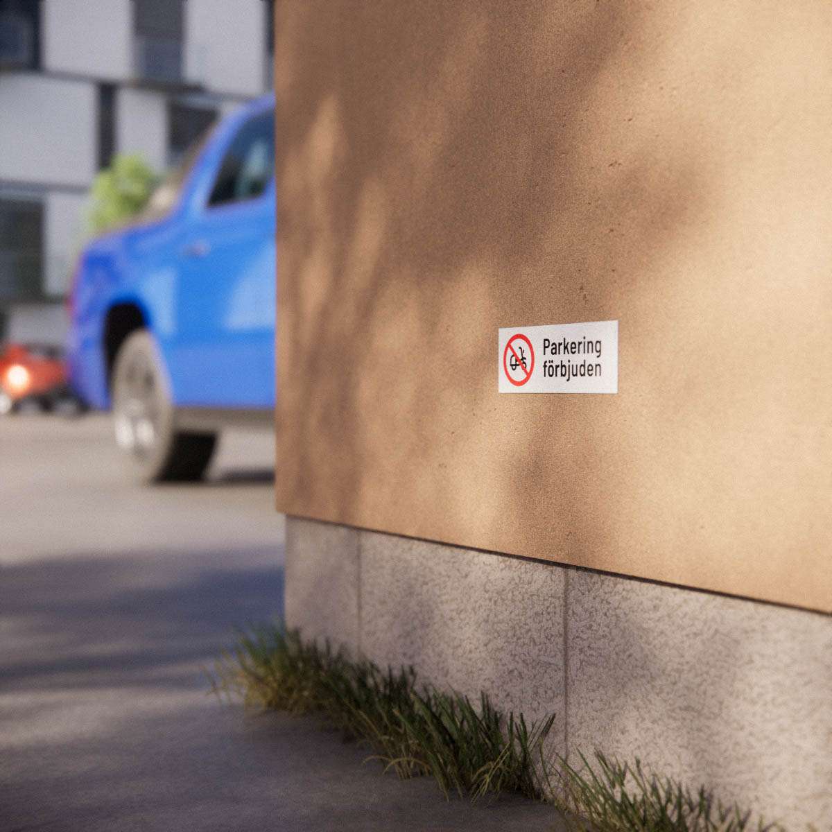 Parkeringsskylt - Parkering förbjuden för moped - Nosico