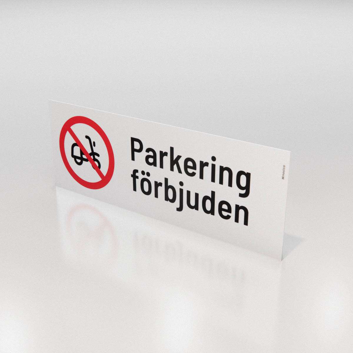 Parkeringsskylt - Parkering förbjuden för moped - Nosico