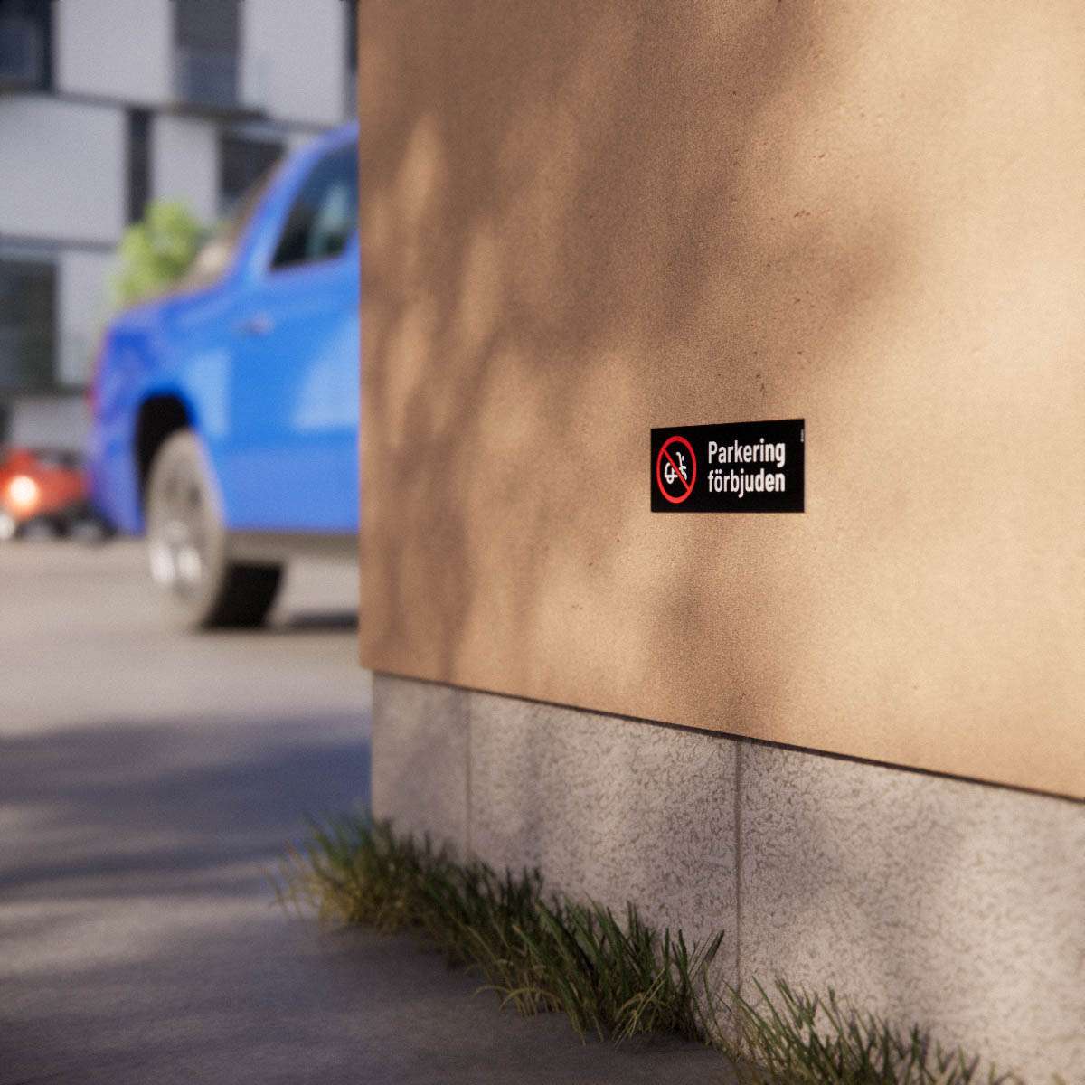 Parkeringsskylt - Parkering förbjuden för moped - Nosico