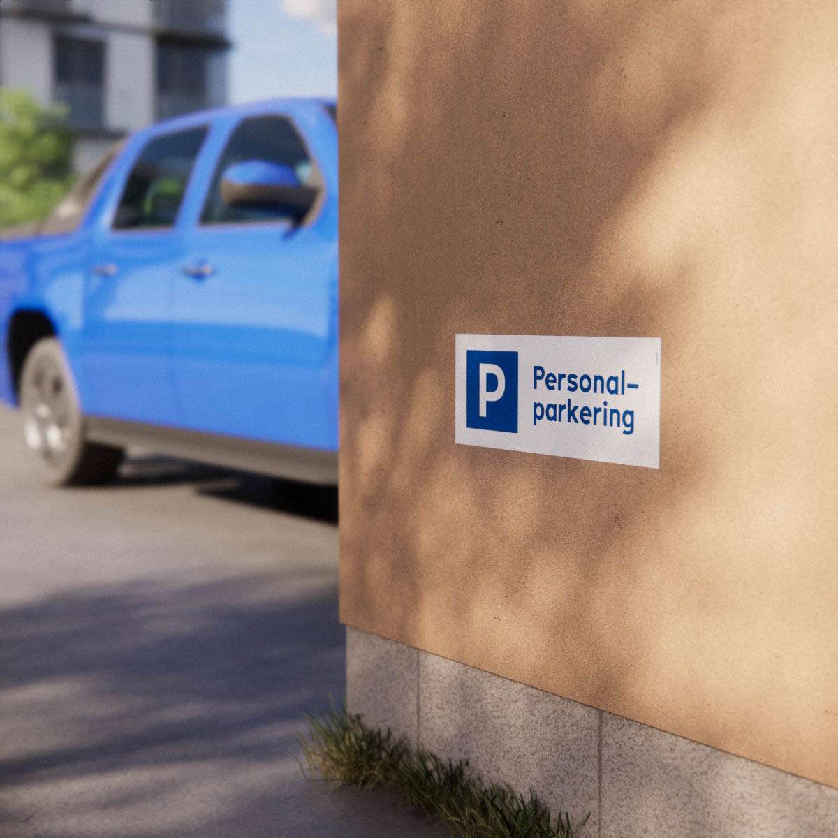 Parkeringsskylt - Personalparkering - Nosico