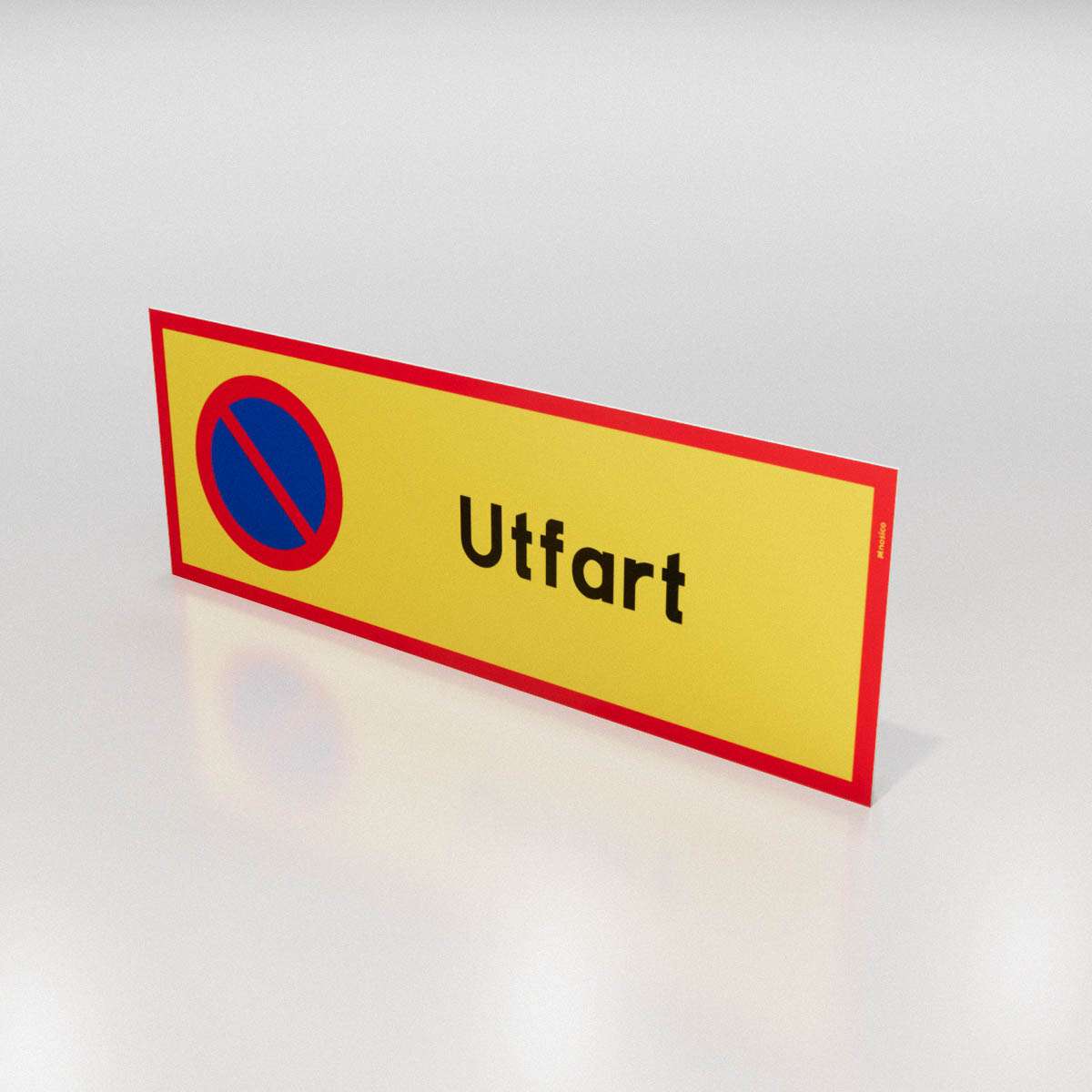 Parkeringsskylt - Utfart - Nosico