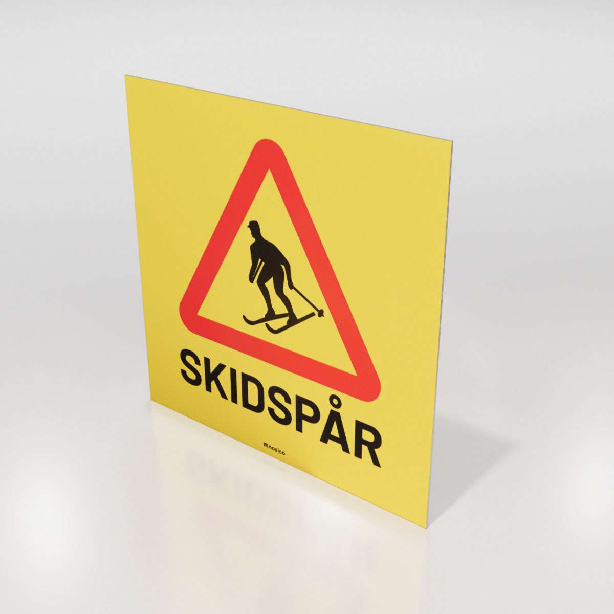 Skoterskylt - Skidspår - Nosico