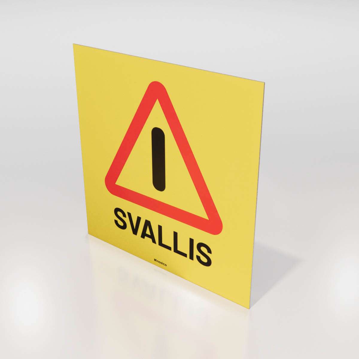 Skoterskylt - Svallis - Nosico