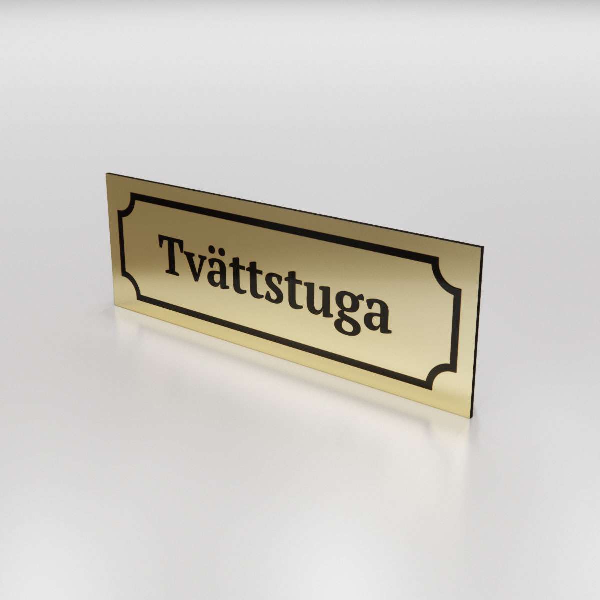 Märkskylt - Tvättstuga - Nosico