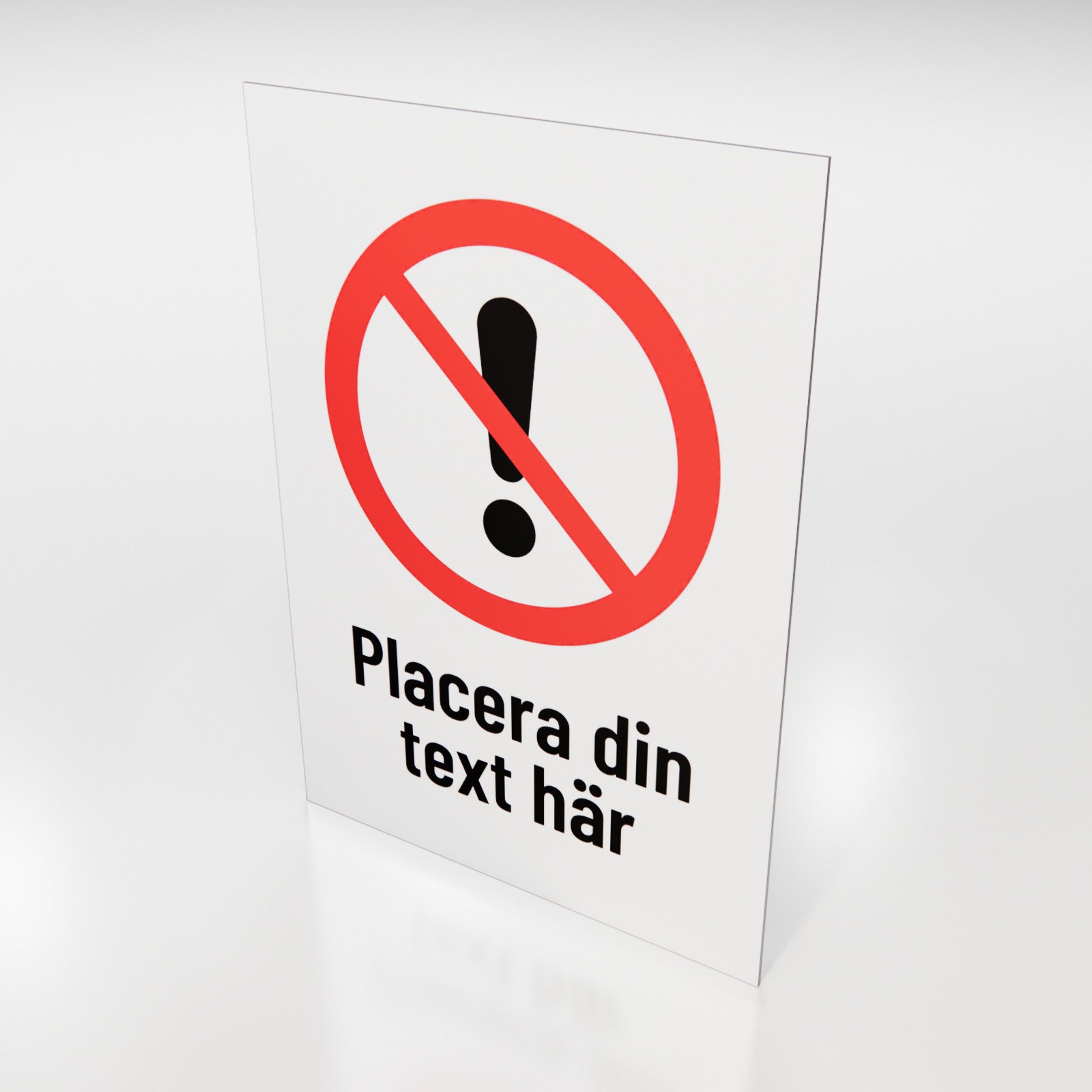 Arbetsmiljöskylt - Designa själv online - Nosico