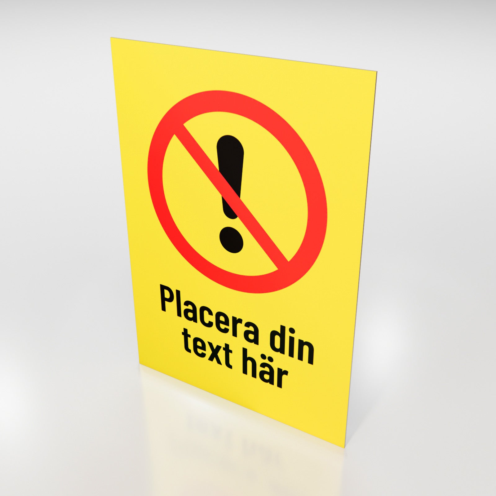 Arbetsmiljöskylt - Designa själv online - Nosico