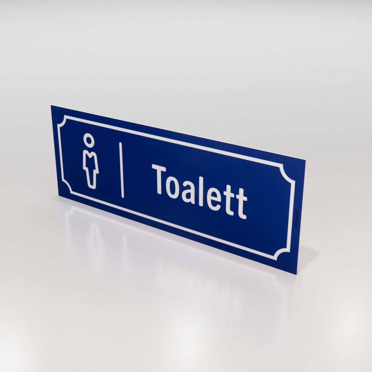 Campingskylt - Toalett herrar - Nosico
