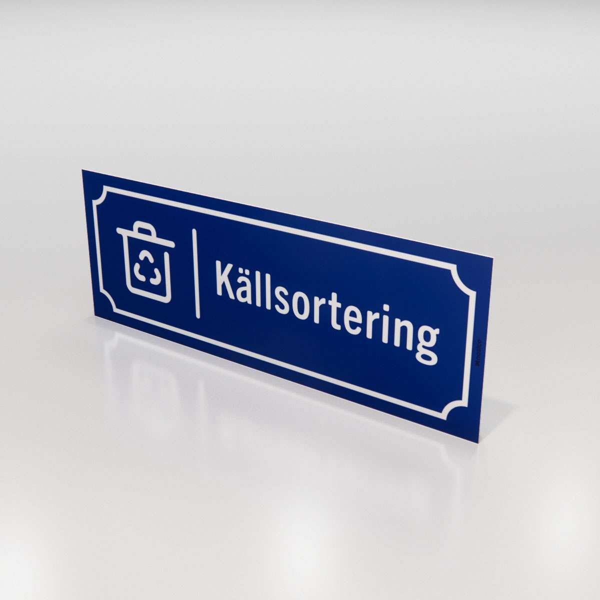 Campingskylt - Källsortering - Nosico