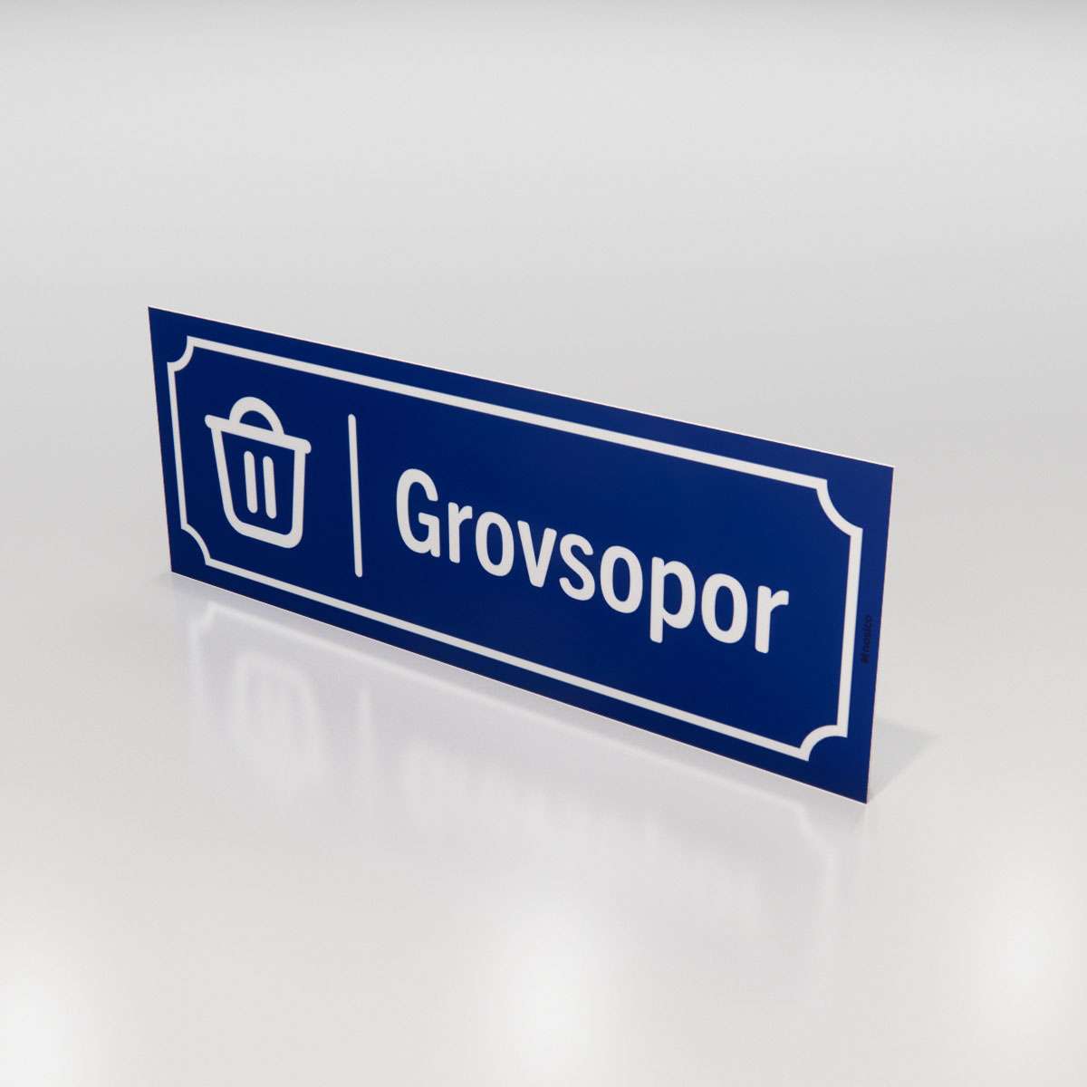 Campingskylt - Grovsopor - Nosico