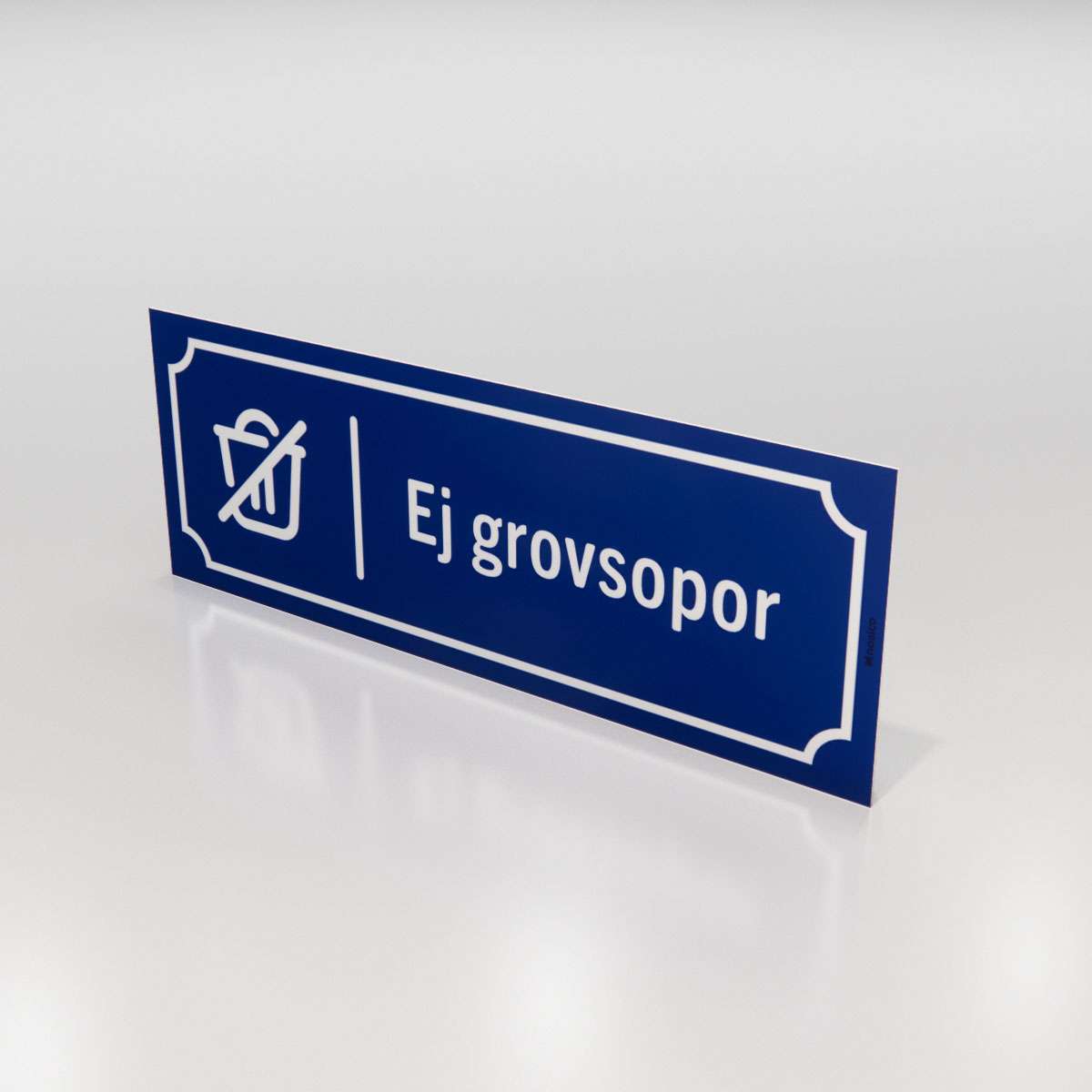 Campingskylt - Ej grovsopor - Nosico