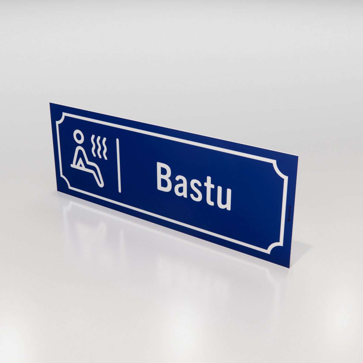 Campingskylt - Bastu - Nosico