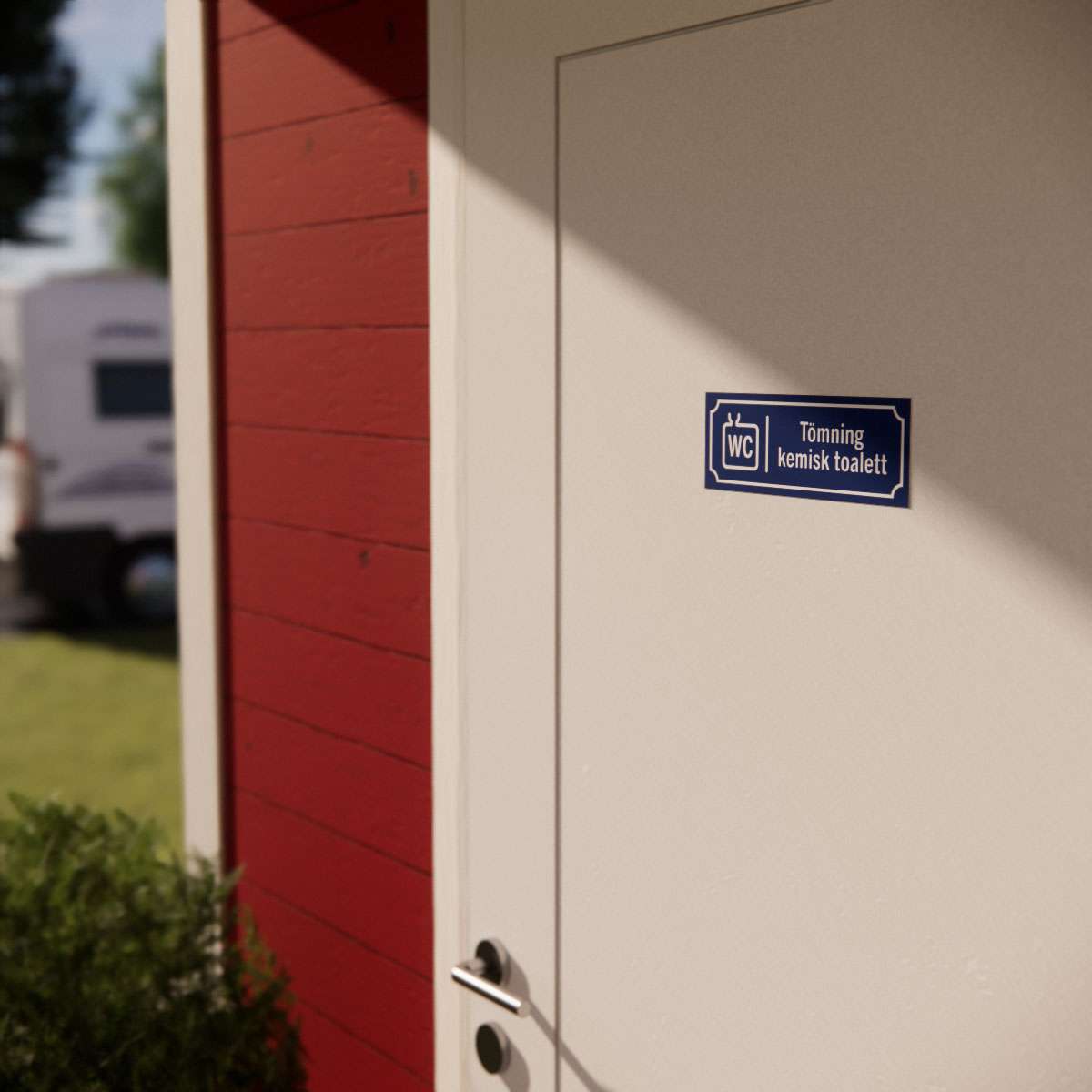 Campingskylt - Tömning kemisk toalett - Nosico
