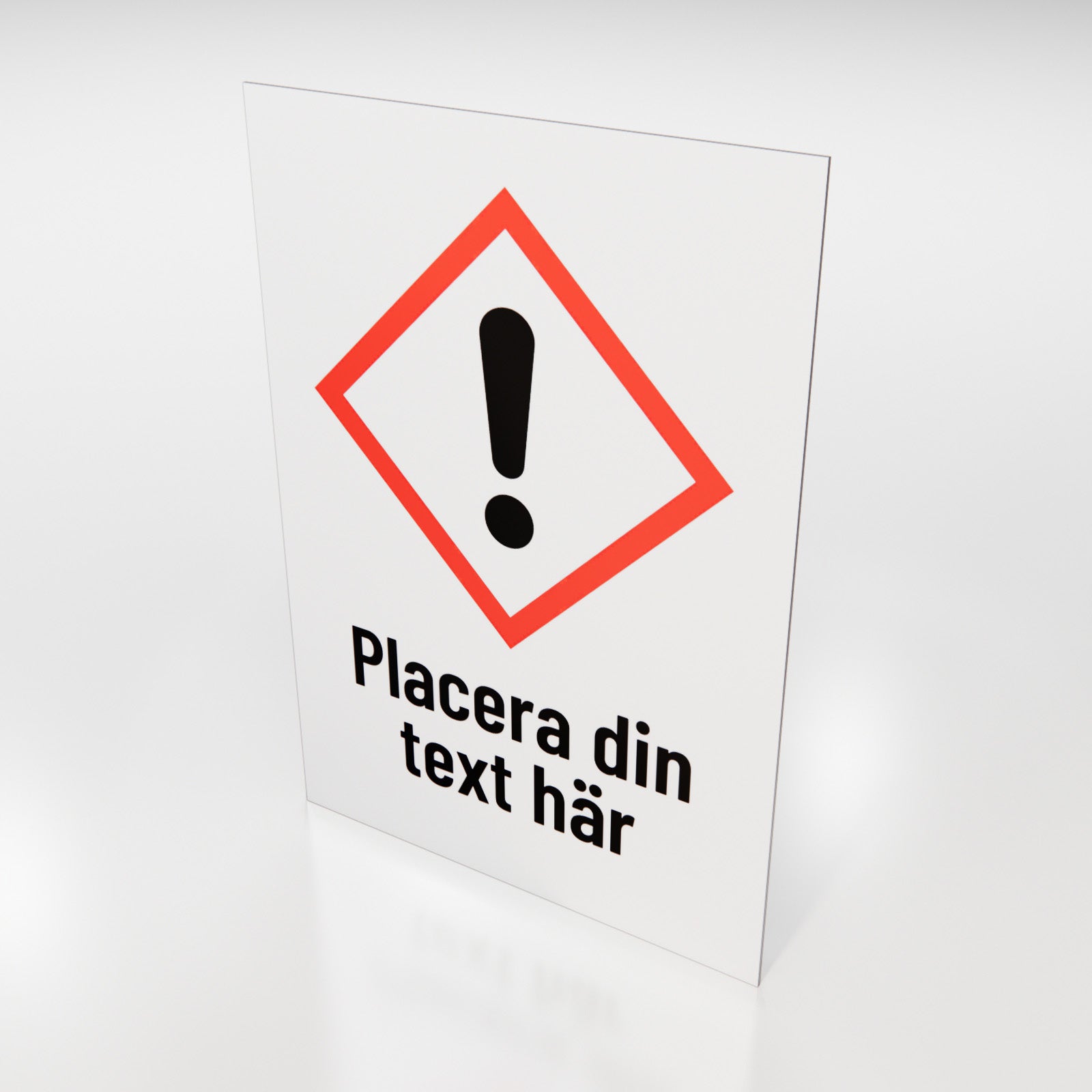 Arbetsmiljöskylt - Designa själv online - Nosico