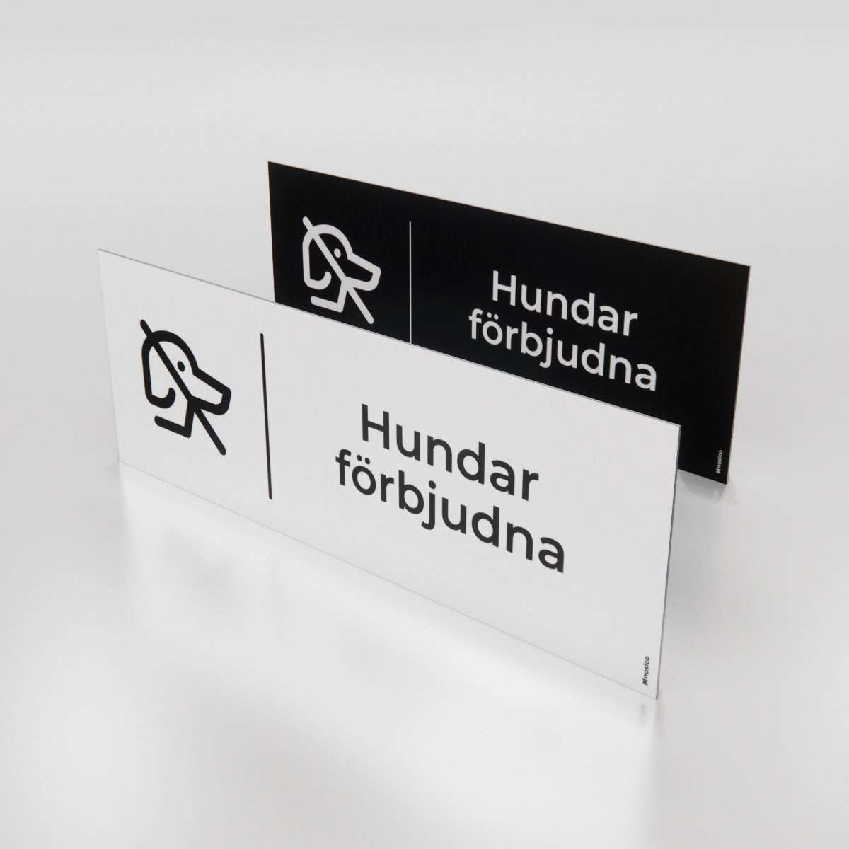 Trivselskylt - Hundar förbjudna - Nosico
