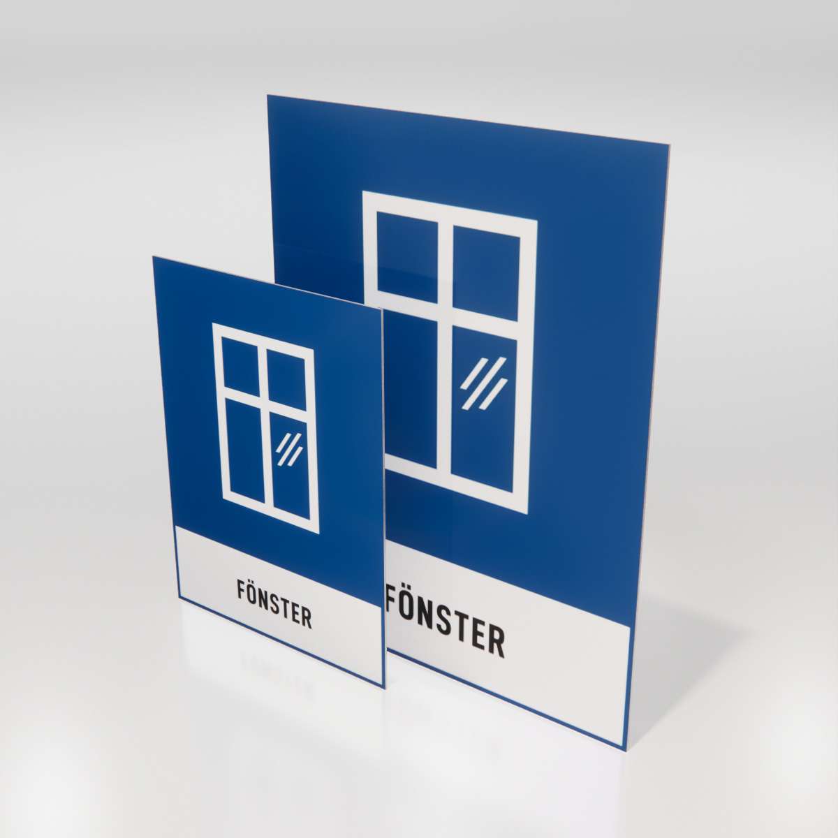 Återvinningsskylt - Fönster - Nosico