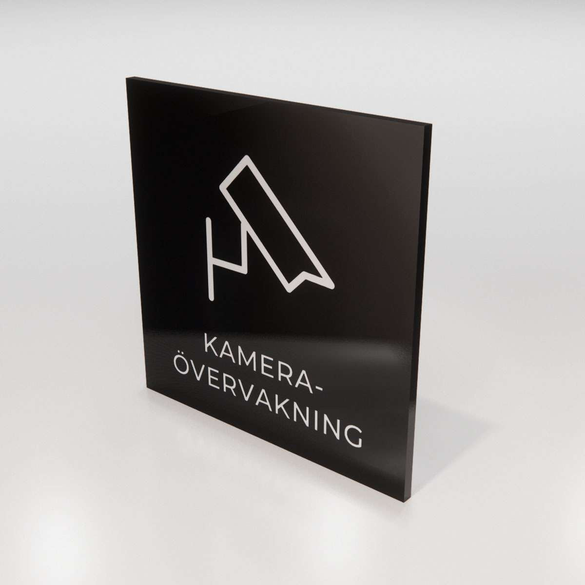 Hänvisningsskylt - Kameraövervakning - Nosico