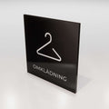 Hänvisningsskylt - Omklädning - Nosico