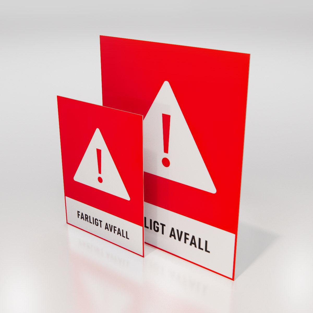 Återvinningsskylt - Farligt avfall - Nosico