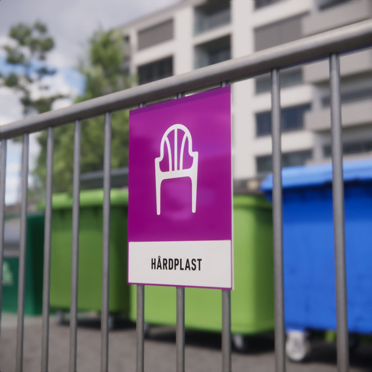 Återvinningsskylt - Hårdplast - Nosico