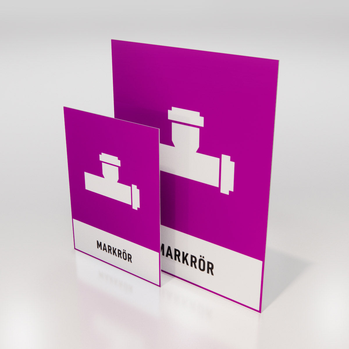 Återvinningsskylt - Markrör - Nosico