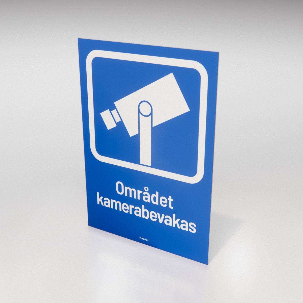 Skylt - Området kamerabevakas - Nosico