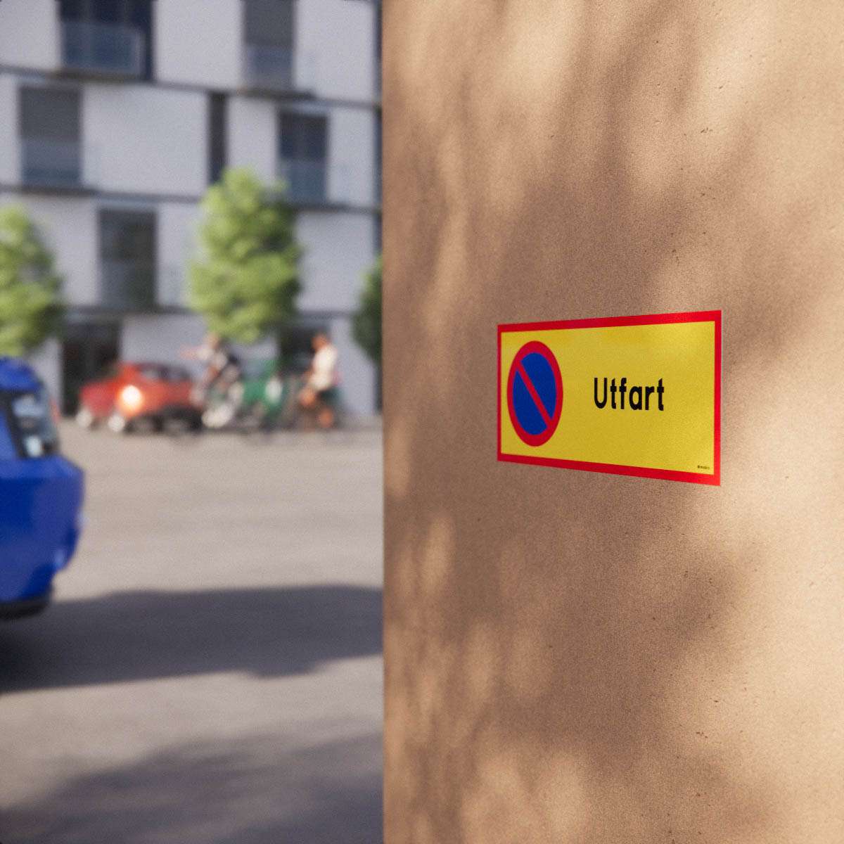 Parkeringsskylt - Utfart - Nosico