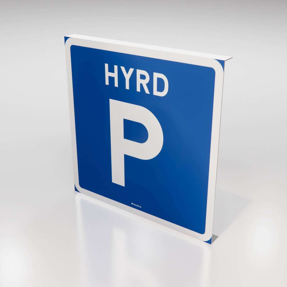 Parkeringsskylt - Hyrd parkering - Nosico