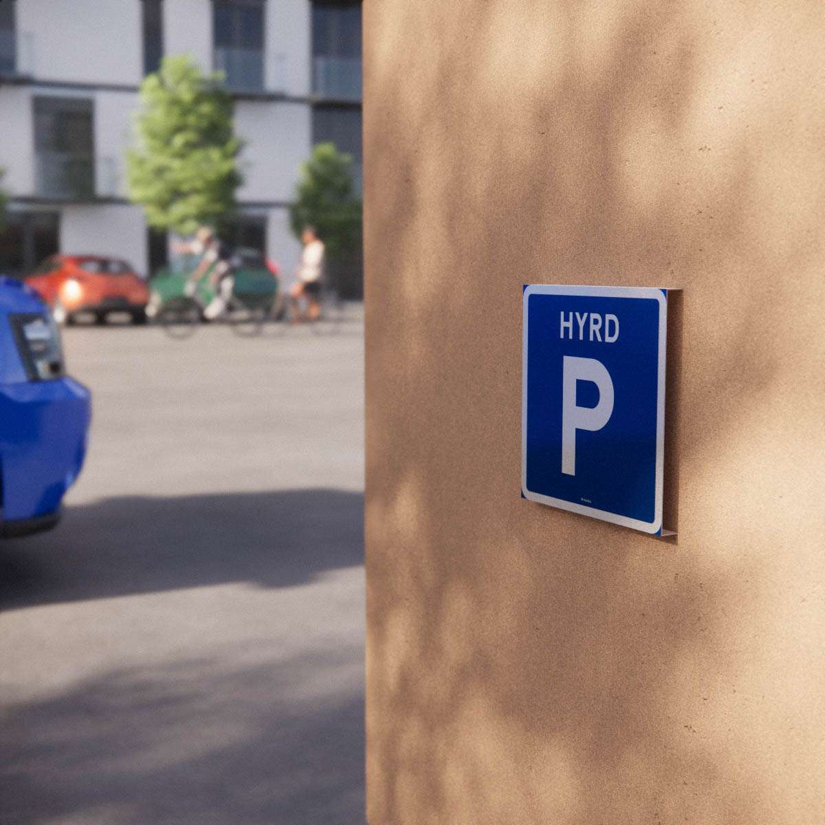 Parkeringsskylt - Hyrd parkering - Nosico