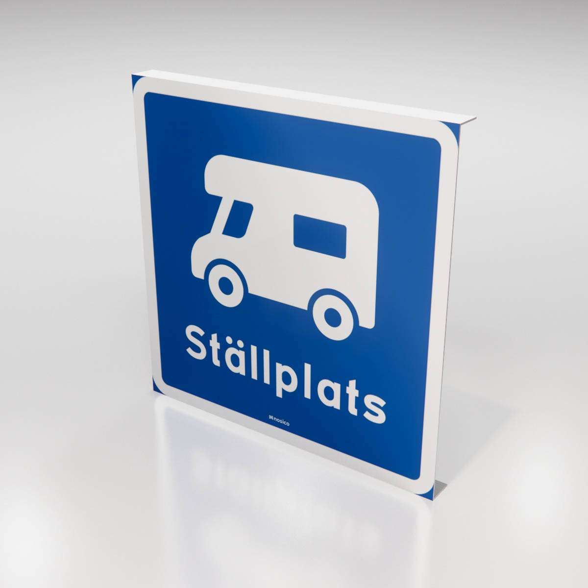 Parkeringsskylt - Ställplats husbil - Nosico
