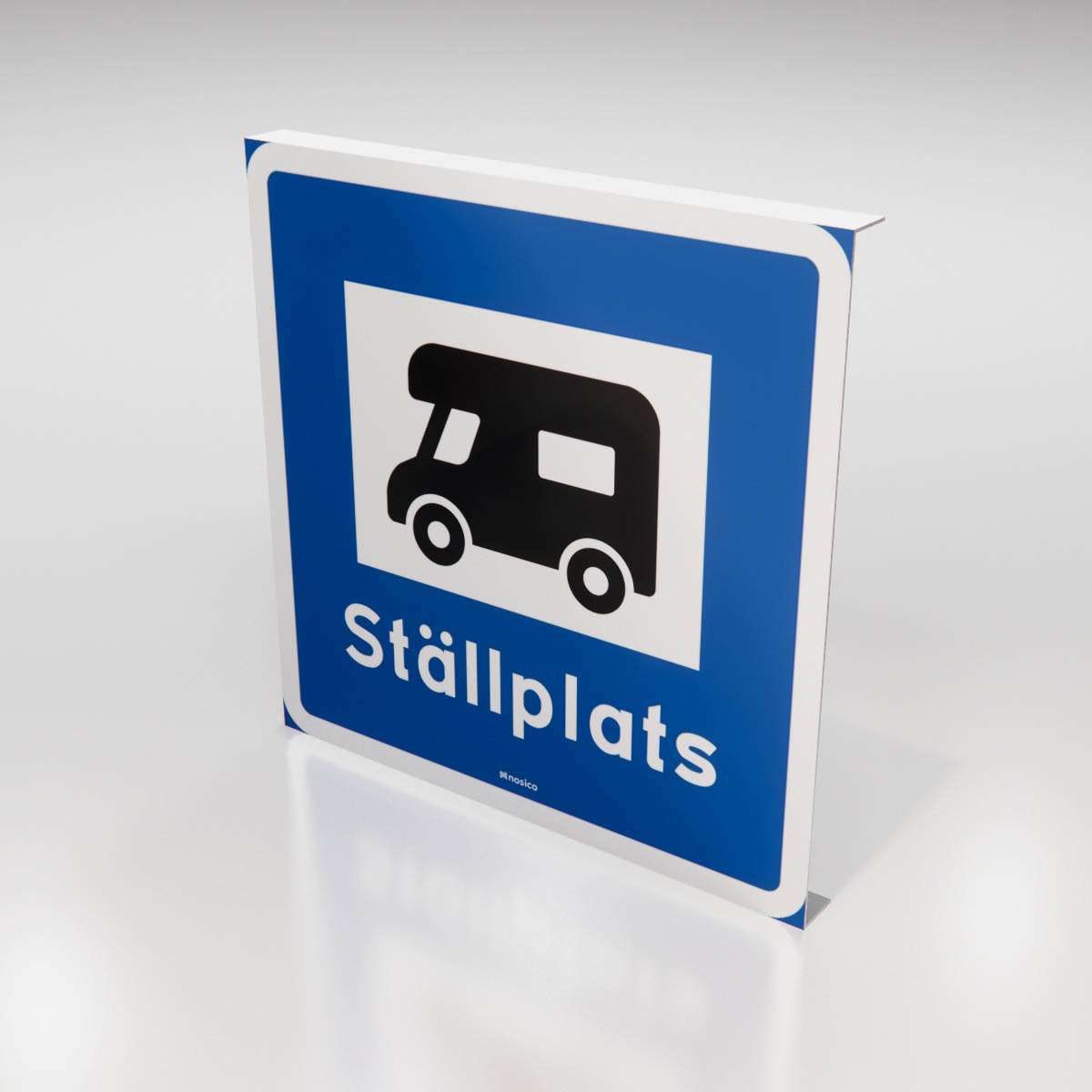 Parkeringsskylt - Ställplats husbil - Nosico