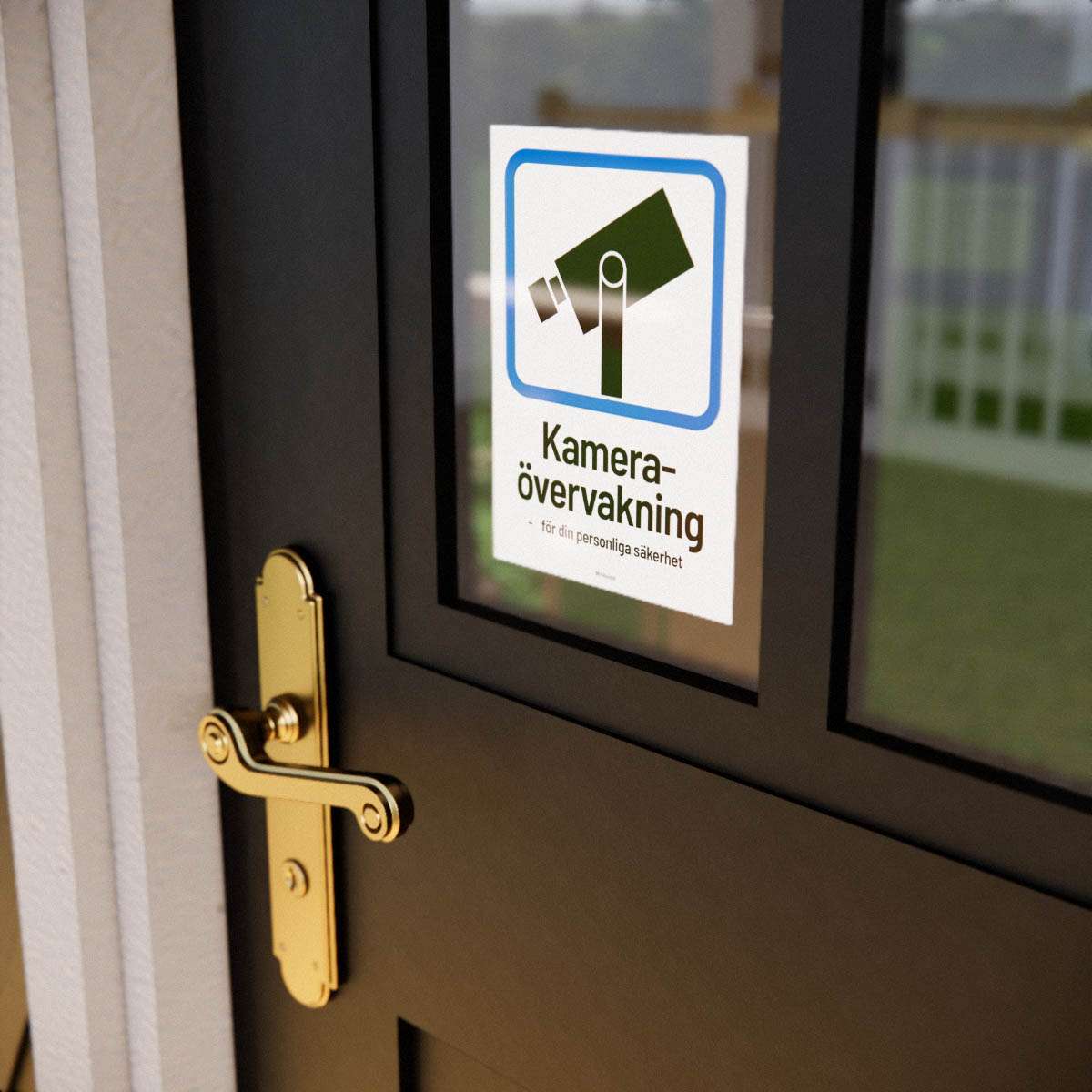 Dekal - Kameraövervakning för din personliga säkerhet 3-pack - Nosico