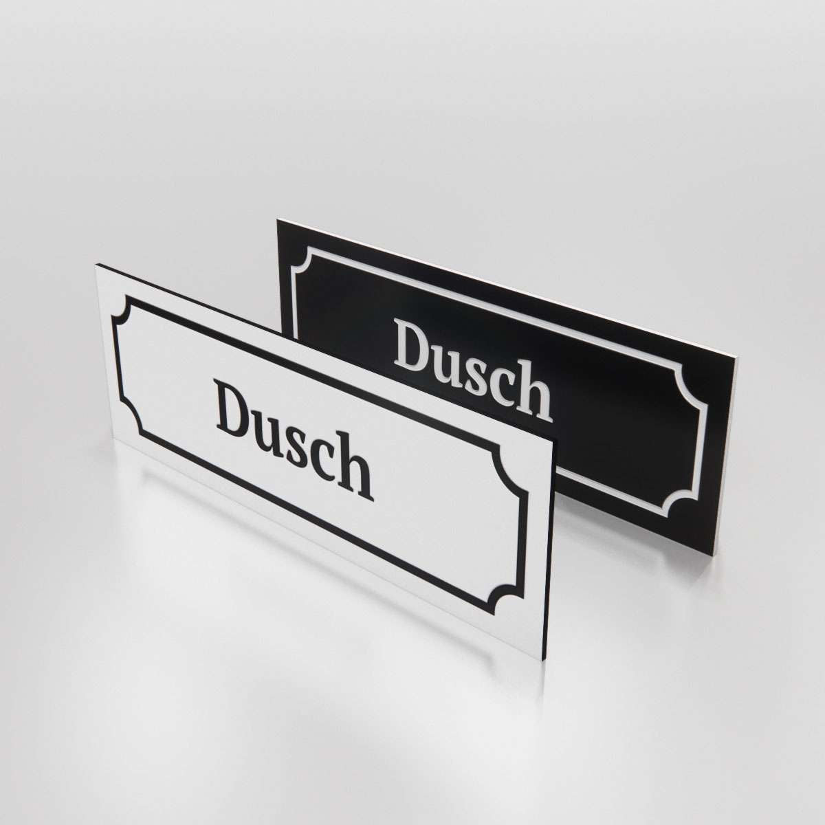 Märkskylt  - Dusch - Nosico