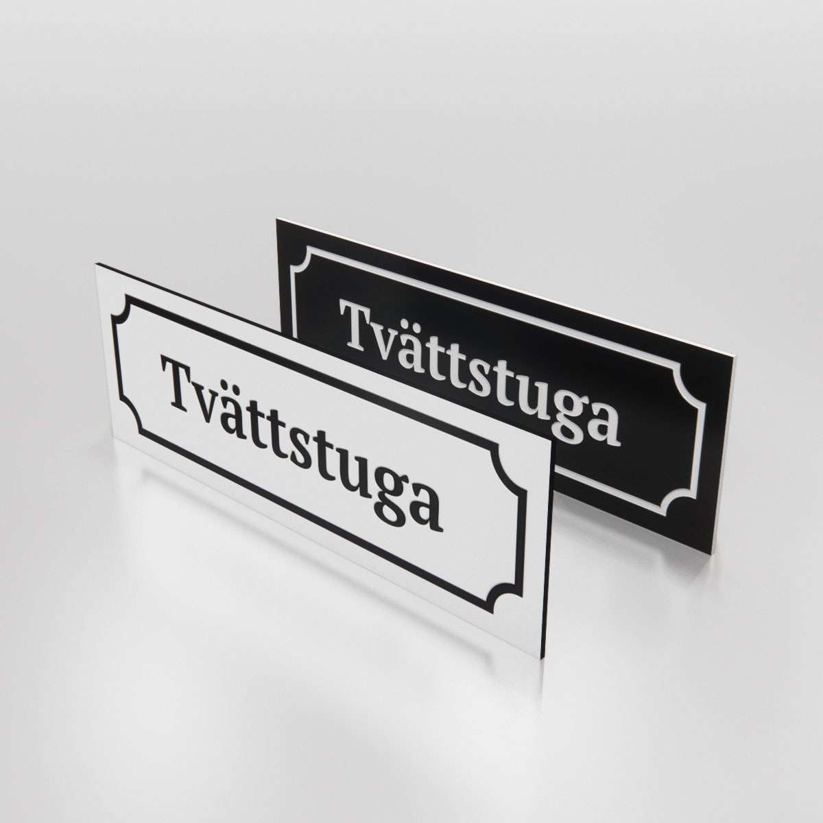 Märkskylt  - Tvättstuga - Nosico