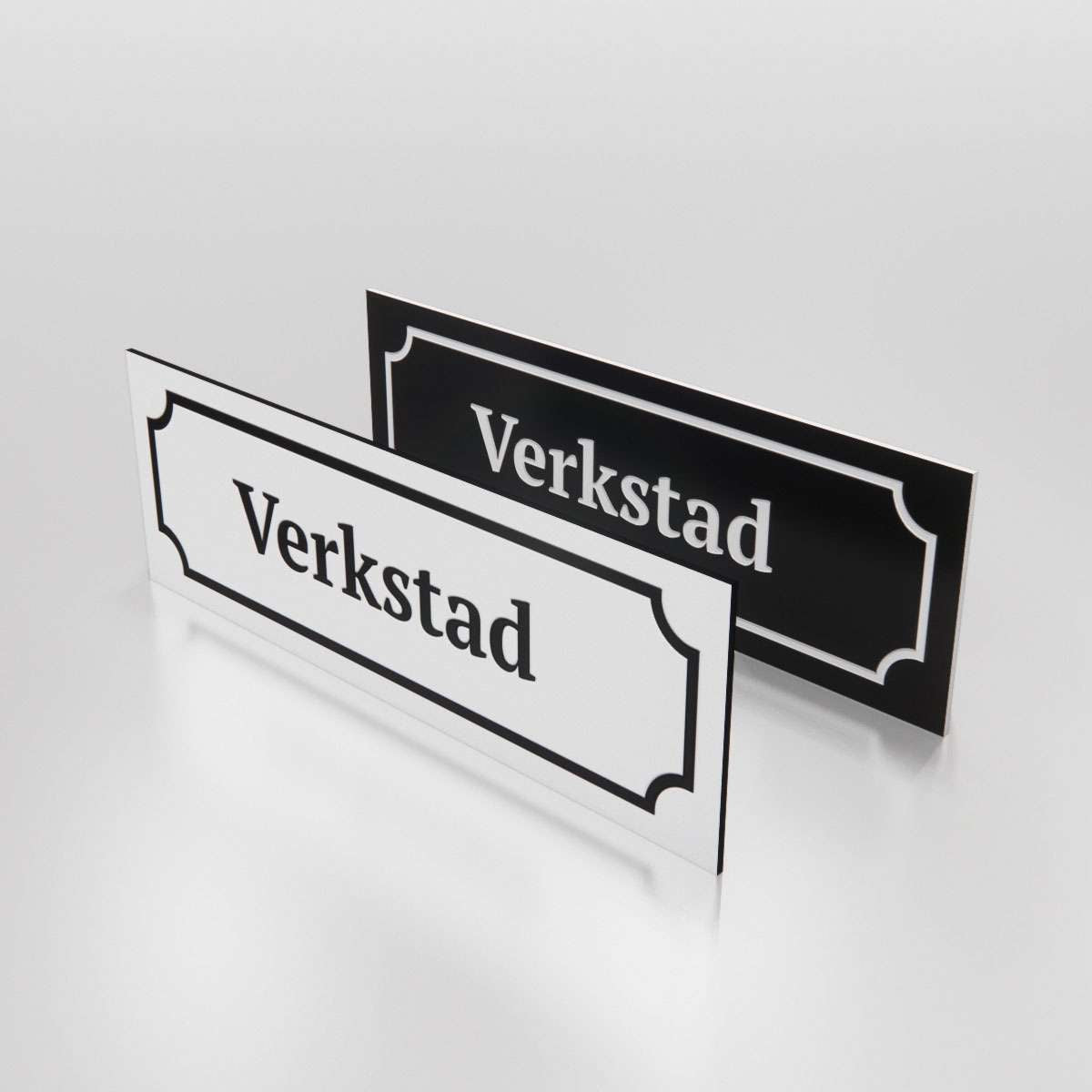 Märkskylt  - Verkstad - Nosico