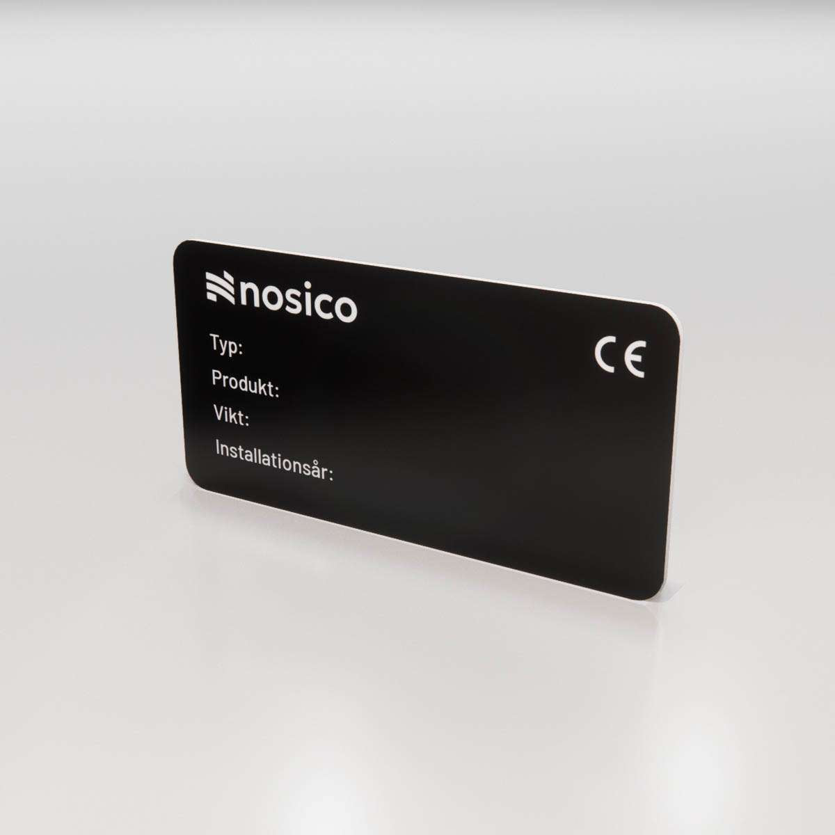 Märkskylt  - Industri CE-märkning - Nosico