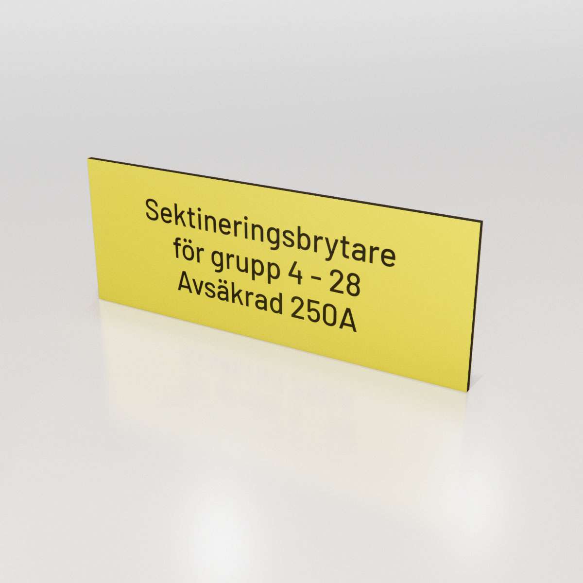 Märkskylt  - Larm, Tele & El - Nosico