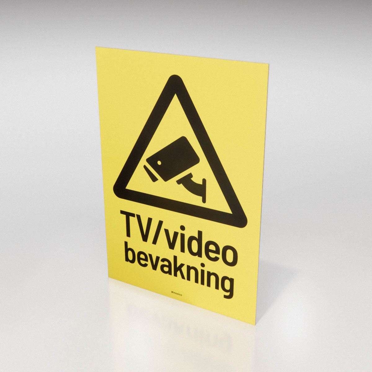 Skylt - TV/Videobevakning - Nosico
