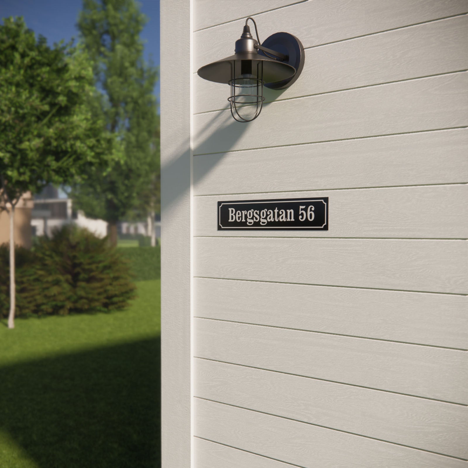 Husskylt - Aluminium 1,5 mm - Designa själv online - Nosico