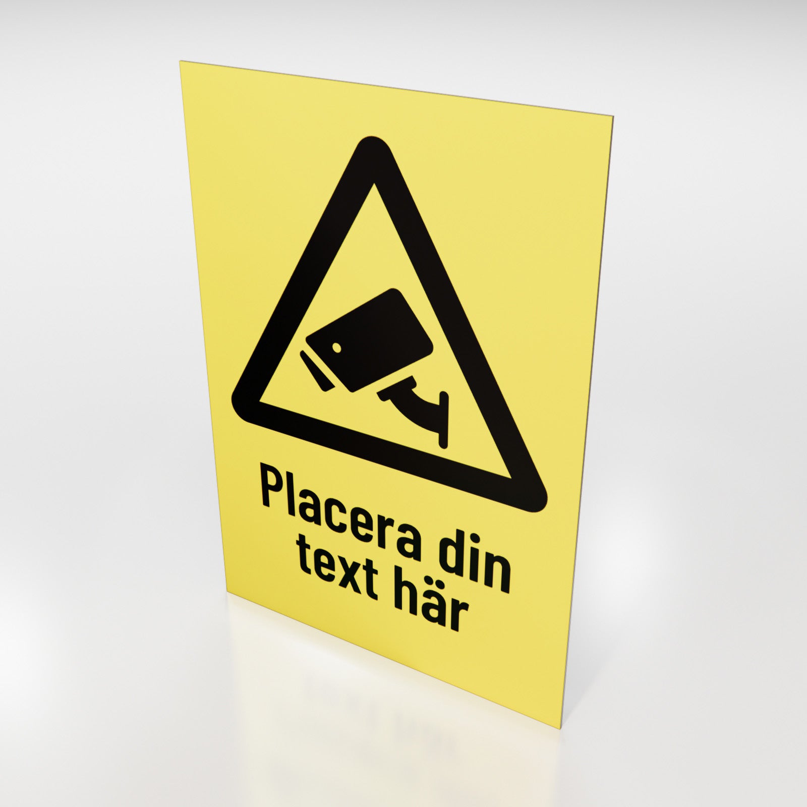 Skylt - Kameraövervakning - Designa själv online - Nosico