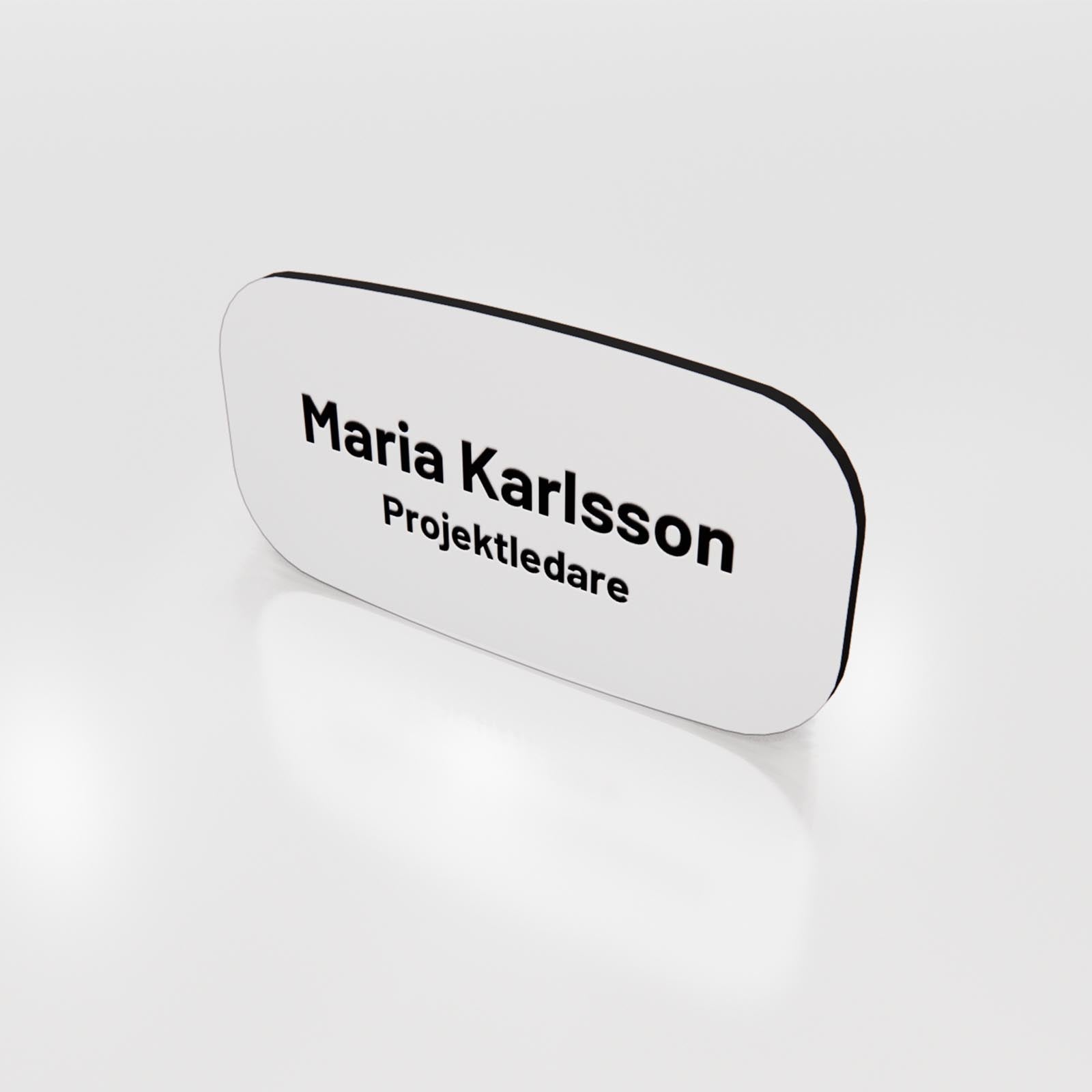 Namnskylt - Gravyrplast 1,6 mm - Designa själv online